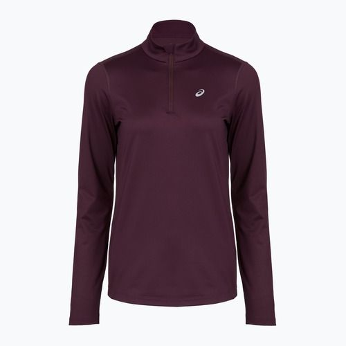 Longsleeve do biegania damski ASICS Core 1/2 Zip Winter Top dark aubergine