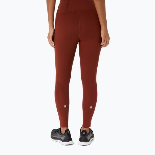 Legginsy do biegania damskie ASICS Road Winter High Waist singed red