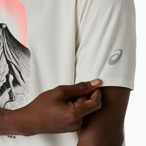 Koszulka do biegania męska Asics Fujitrail Logo Ss Top Cream