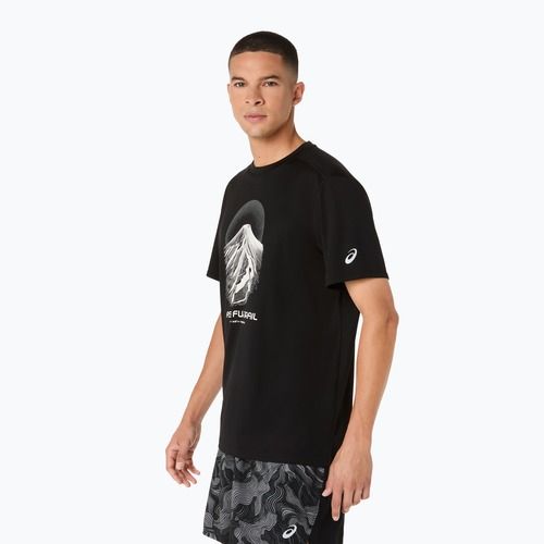 Koszulka do biegania męska Asics Fujitrail Logo Ss Top Performance Black/Cream/Carbon