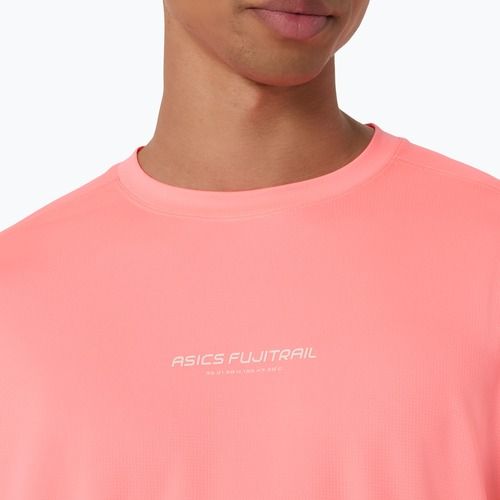 Longsleeve do biegania męski Asics Fujitrail Logo Ls Top Sun Coral