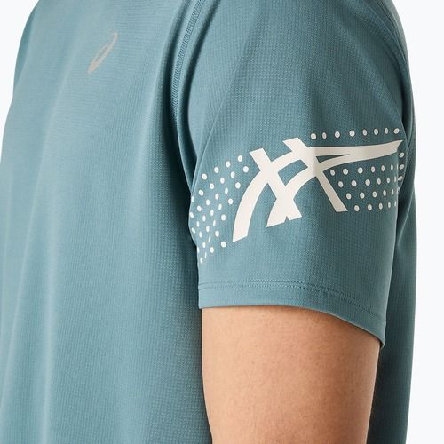 Koszulka do biegania męska ASICS Icon foggy teal