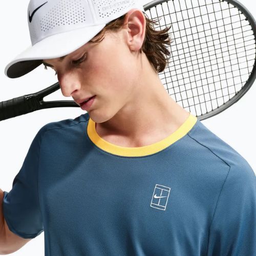 Koszulka męska Nike Court Dri-Fit Advantage new slate/laser orange/white