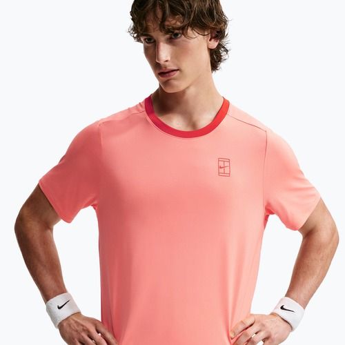 Koszulka męska Nike Court Dri-Fit Advantage atomic pink/picante red/picante red