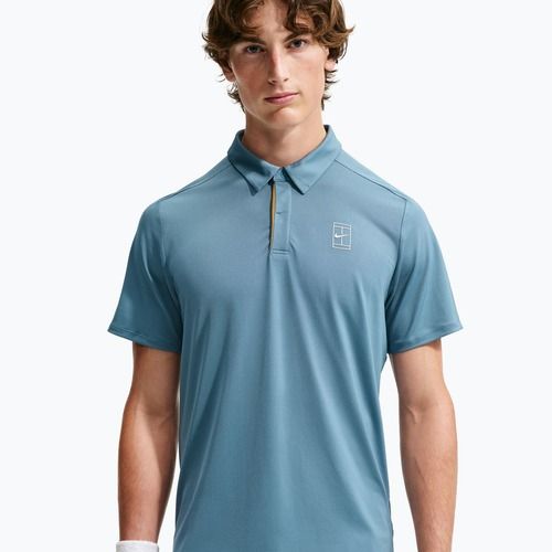 Koszulka polo męska Nike Court Dri-Fit Advantage smokey blue/white