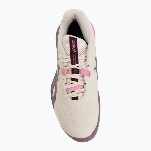 Buty do tenisa damskie ASICS Gel-Resolution X Clay soft oat/dark aubergine