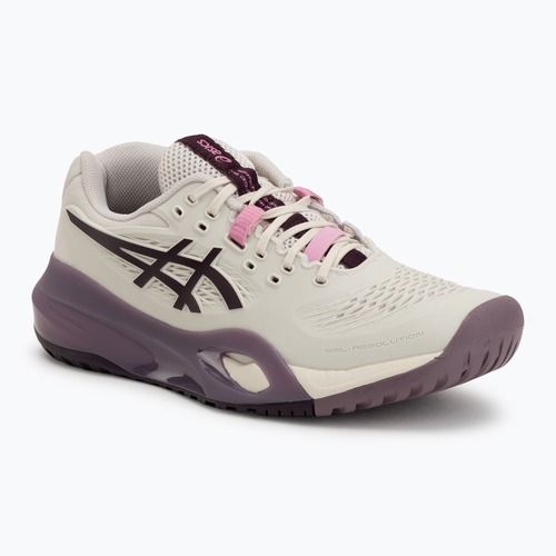 Buty do tenisa damskie ASICS Gel-Resolution X soft oat/dark aubergine