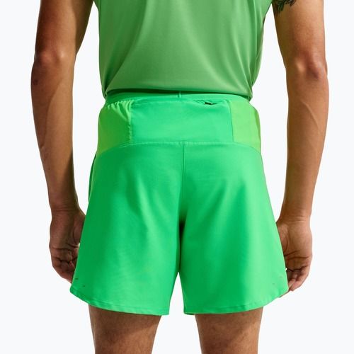 Spodenki do biegania męskie Nike Stride Dri-Fit 2in1 7" green spark