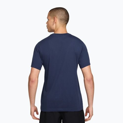 Koszulka do biegania męska Nike Dri-Fit Running T-Shirt midnight navy/light current blue