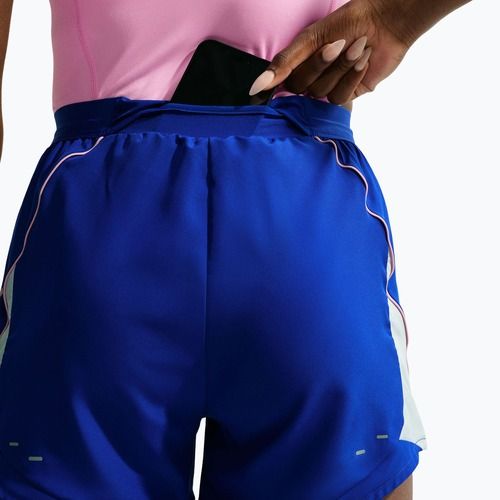 Spodenki do biegania damskie Nike Tempo Dri-Fit Unlined old royal/football grey/pink rise