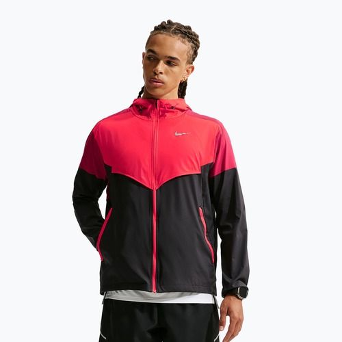 Kurtka do biegania męska Nike Impossibly Light Windrunner black/light crimson/tough red