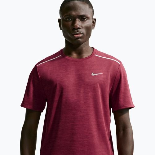 Koszulka do biegania męska Nike Miler Dri-Fit UV tough red/mystic dates