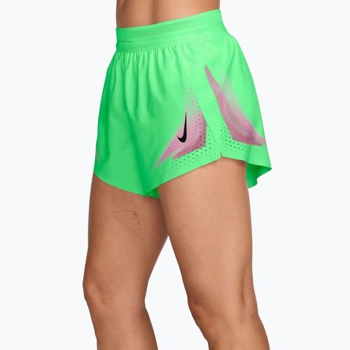 Spodenki do biegania damskie Nike AeroSwift illusion green/black
