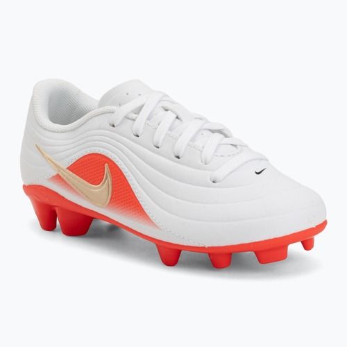 Buty piłkarskie dziecięce Nike Jr. Tiempo Maestro Club White/Bright Crimson/Blur