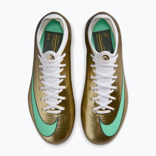 Buty piłkarskie dziecięce Nike Jr. Vapor 17 Pro "Kylian Mbappé" Jr FG Metallic Gold/Green Glow