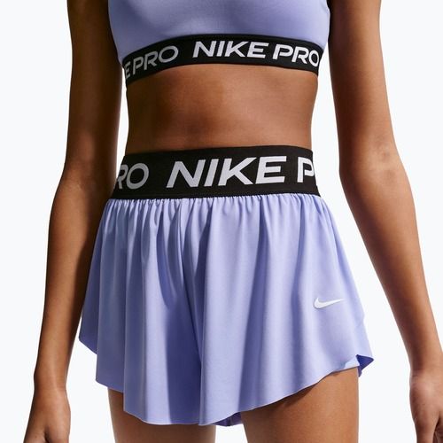 Spodenki dziecięce Nike Pro Dri-Fit 2in1 light thistle/black/white