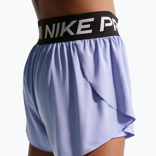 Spodenki dziecięce Nike Pro Dri-Fit 2in1 light thistle/black/white
