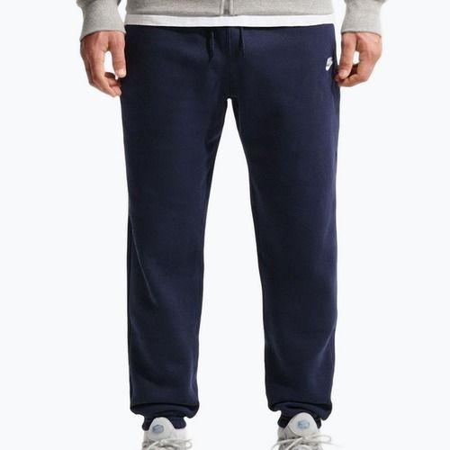 Spodnie męskie Nike Club Cuffed Brushed obsidian/obsidian/white