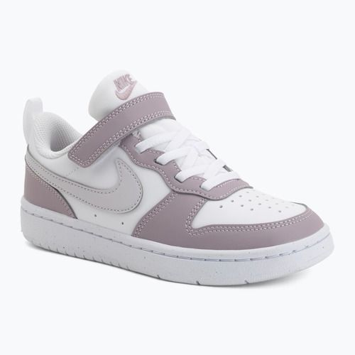 Buty dziecięce Nike Court Borough Low Recraft white/plum fog/white/venice