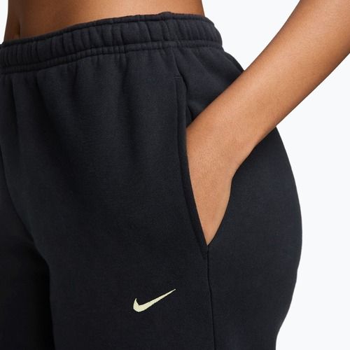 Spodnie damskie Nike Studio Fleece total black/sail