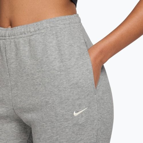 Spodnie damskie Nike Studio Fleece dark grey heather/Sail