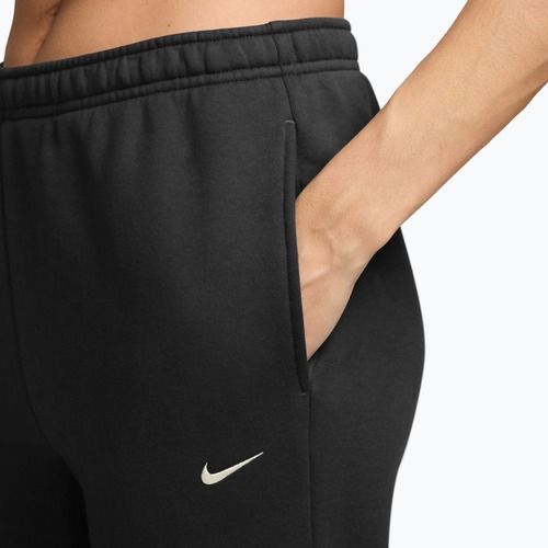 Spodnie damskie Nike Studio Fleece total black/sail