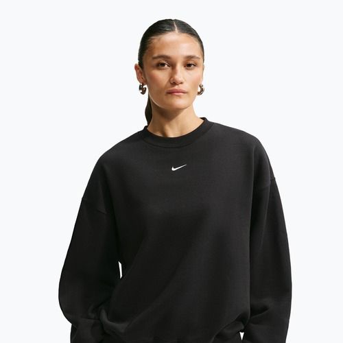 Bluza damska Nike Studio Fleece Medium Weight total black/sail
