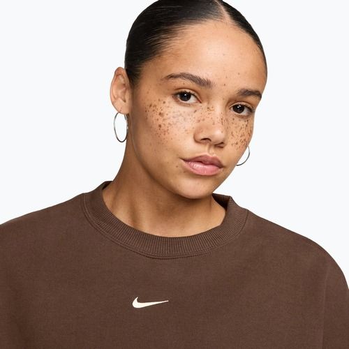 Bluza damska Nike Studio Fleece Medium Weight cacao wow/sail