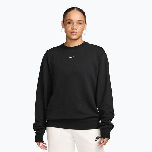Bluza damska Nike Studio Fleece Lightweight total black/sail