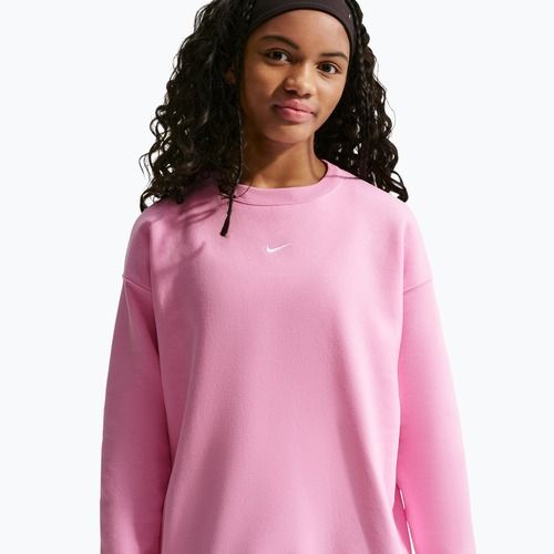 Bluza dziecięca Nike Sportswear Studio pink rise/white