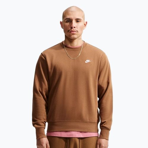 Bluza męska Nike Club ale brown/white