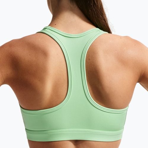 Biustonosz treningowy Nike Swoosh Medium Support cucumber calm/white
