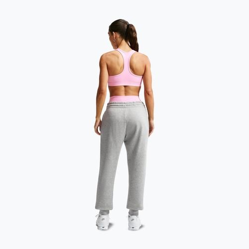 Biustonosz treningowy Nike Swoosh Medium Support pink rise/white