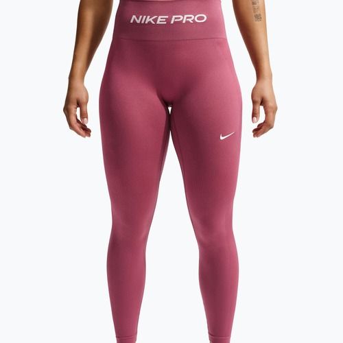 Legginsy damskie Nike Pro Seamless pink smoke/white