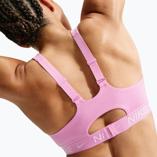 Biustonosz treningowy Nike Indy High Support pink rise