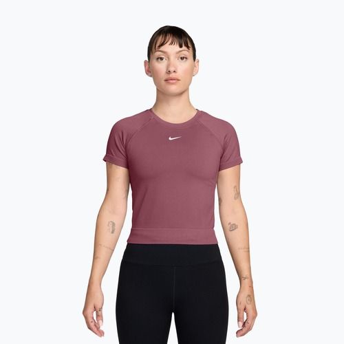 Koszulka treningowa damska Nike Pro Seamless pink smoke/white