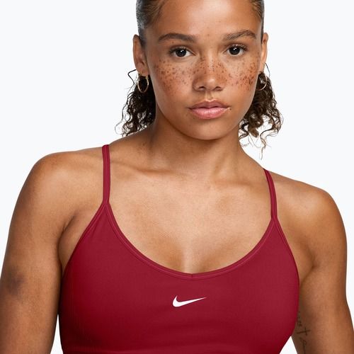 Biustonosz treningowy Nike Pro Seamless tough red/white