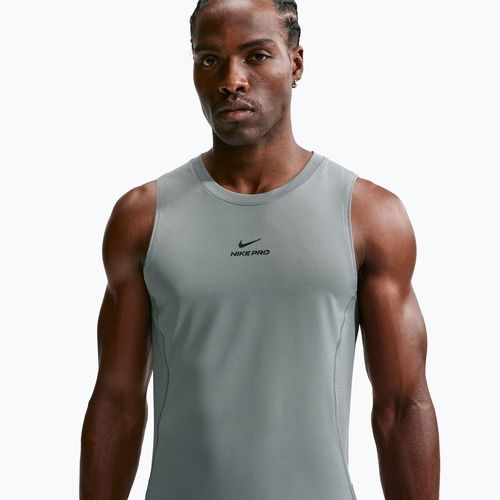 Koszulka treningowa męska Nike Pro smoke grey/black