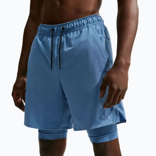 Spodenki męskie Nike Unlimited 2in1 Dri-Fit 7" indigo storm/indigo storm/indigo storm