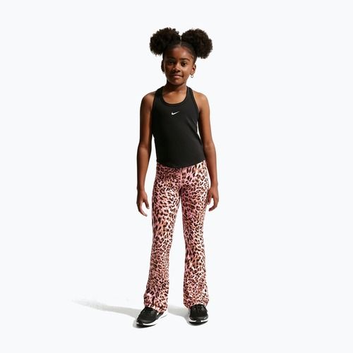 Spodnie dziecięce Nike One pink rise/white