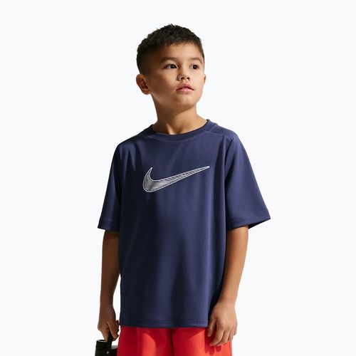 Koszulka dziecięca Nike Multi Dri-Fit midnight navy/white