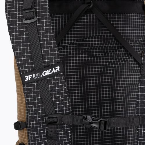 Plecak turystyczny 3F UL Qidian Pro 46+10 l Ultralight brązowy