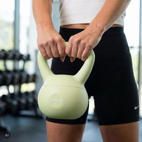 Kettlebell SOFT XTREXO 4 kg zielony