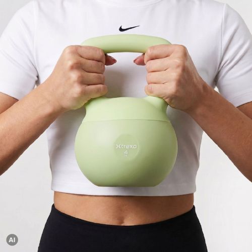 Kettlebell SOFT XTREXO 4 kg zielony