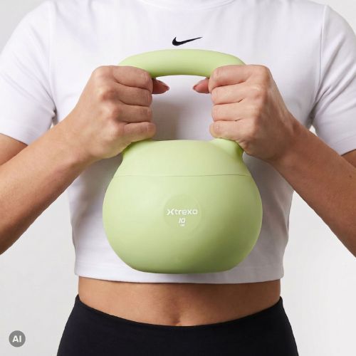 Kettlebell SOFT XTREXO 10 kg zielony