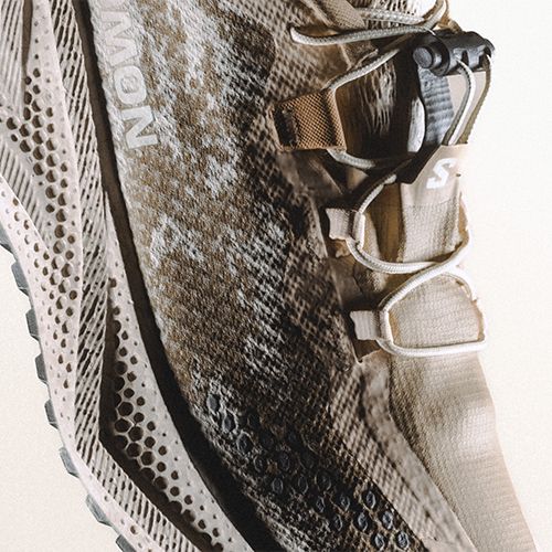 Buty do biegania damskie Salomon Aero Glide 4 GRVL tapioca/desert tan