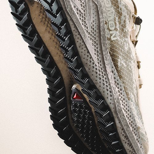 Buty do biegania damskie Salomon Aero Glide 4 GRVL tapioca/desert tan