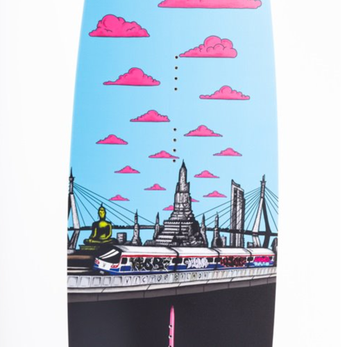 Deska wakeboardowa Slingshot Salmon niebieska/czarna/różowa