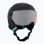 Kask narciarski dziecięcy Bollé Quiz Visor Jr black/blue matte/orange gun