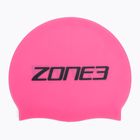 Czepek pływacki ZONE3 Silicone Swim high vis pink